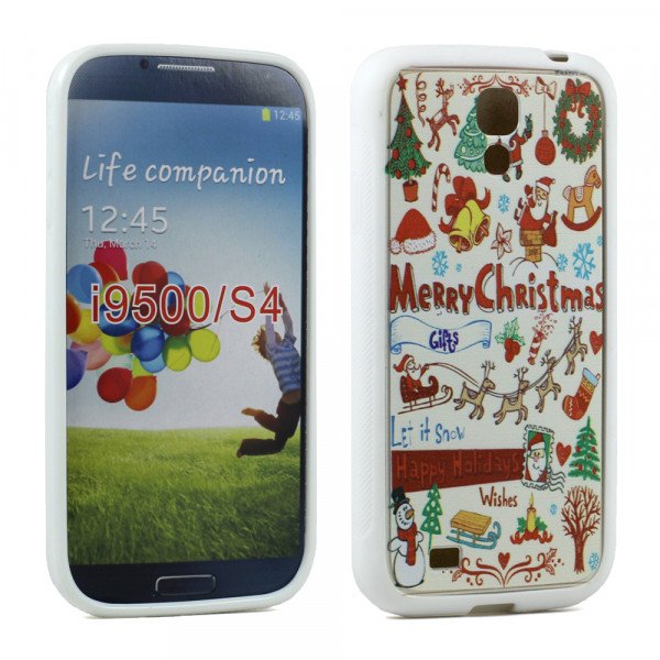 Wholesale Samsung Galaxy S4 Christmas Design Gummy Case